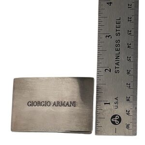 Giorgio Armani Metallic Belt Buckle